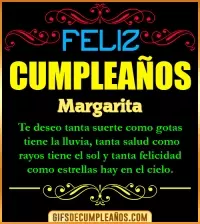 GIF Frases de Cumpleaños Margarita